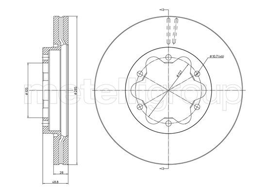 METELLI 23-1630 Brake Disc