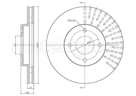 METELLI 23-1659C Brake Disc