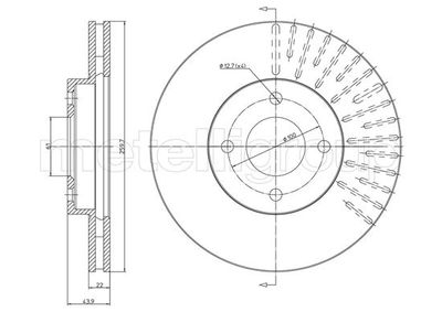 Brake Disc METELLI 23-1659C