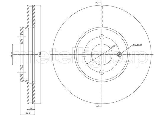 METELLI 23-1673C Brake Disc