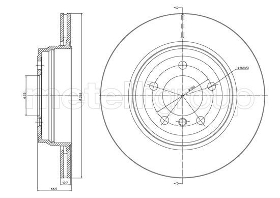 METELLI 23-1683C Brake Disc
