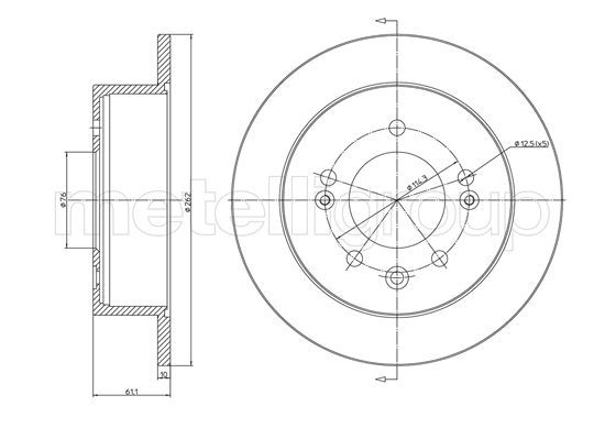 METELLI 23-1691C Brake Disc