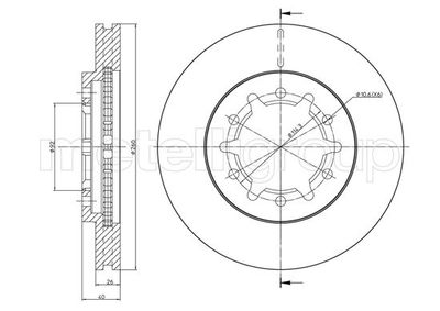 Brake Disc METELLI 23-1708