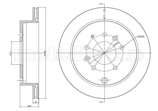 METELLI 23-1730C Brake Disc