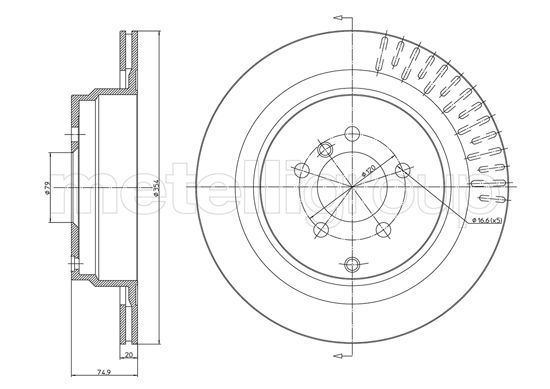 METELLI 23-1731C Brake Disc