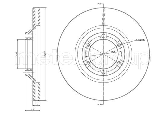 METELLI 23-1745C Brake Disc