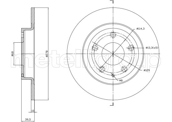 METELLI 23-1757C Brake Disc