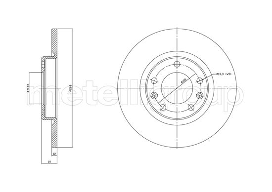 METELLI 23-1759C Brake Disc