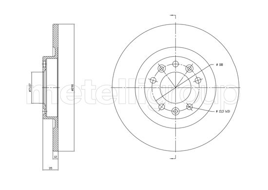 METELLI 23-1760C Brake Disc