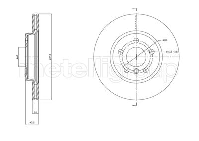Brake Disc METELLI 23-1772C