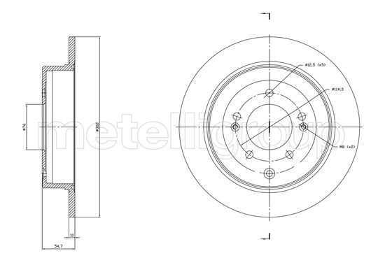 METELLI 23-1820C Brake Disc