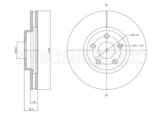 METELLI 23-1834C Brake Disc