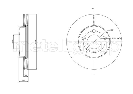 METELLI 23-1843C Brake Disc