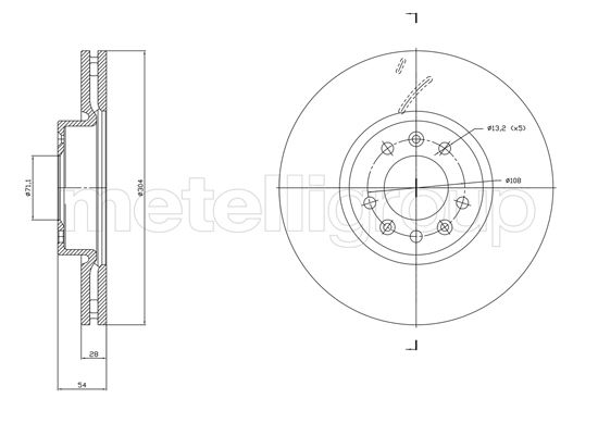 METELLI 23-1857C Brake Disc