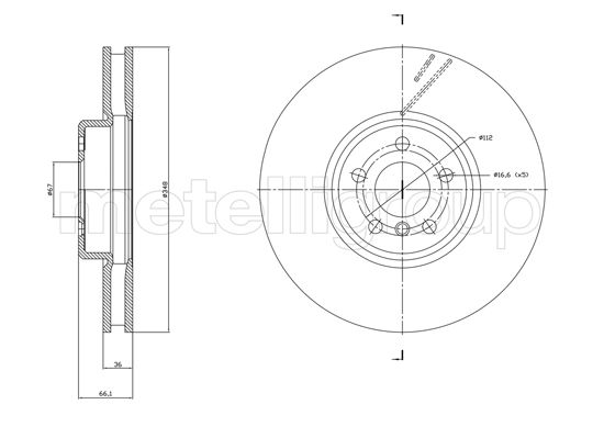 METELLI 23-1867C Brake Disc