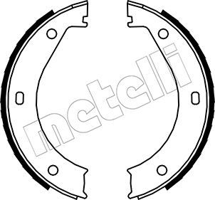 METELLI 53-0013 Brake Shoe Set, parking brake