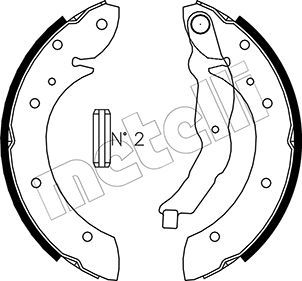 METELLI 53-0015 Brake Shoe Set