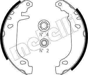 METELLI 53-0022 Brake Shoe Set