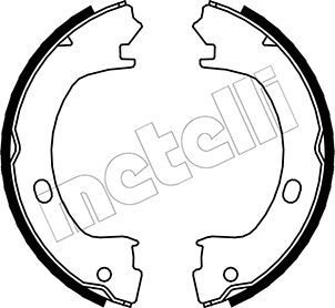 Brake Shoe Set, parking brake METELLI 53-0031