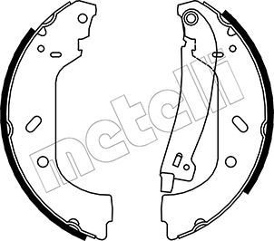 Brake Shoe Set METELLI 53-0074Y