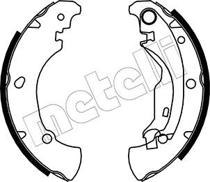 METELLI 53-0076 Brake Shoe Set