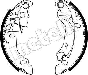 METELLI 53-0083 Brake Shoe Set