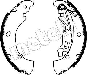 METELLI 53-0084 Brake Shoe Set
