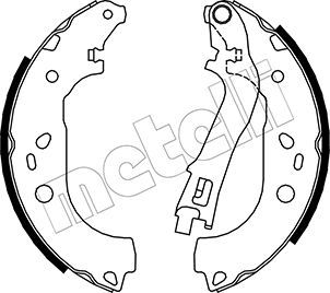 Brake Shoe Set METELLI 53-0088