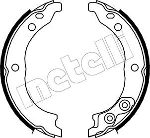 METELLI 53-0089 Brake Shoe Set, parking brake