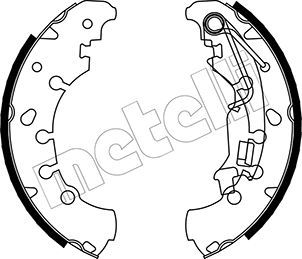 METELLI 53-0092 Brake Shoe Set