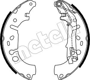 METELLI 53-0093 Brake Shoe Set