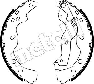 METELLI 53-0096 Brake Shoe Set