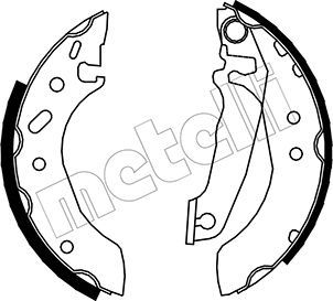 METELLI 53-0119 Brake Shoe Set