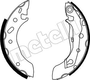 METELLI 53-0128 Brake Shoe Set
