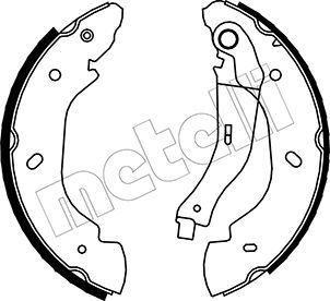 METELLI 53-0135 Brake Shoe Set