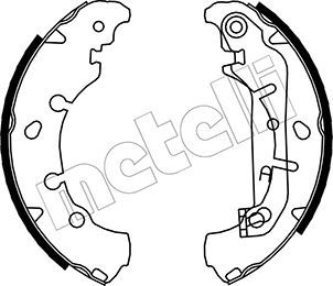 METELLI 53-0136 Brake Shoe Set