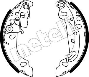 METELLI 53-0137 Brake Shoe Set