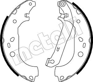 Brake Shoe Set METELLI 53-0142