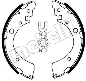 METELLI 53-0153 Brake Shoe Set