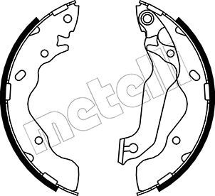 METELLI 53-0176 Brake Shoe Set