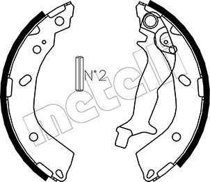 METELLI 53-0178 Brake Shoe Set