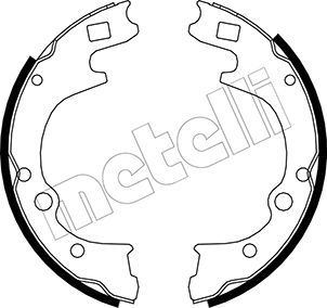 METELLI 53-0221 Brake Shoe Set