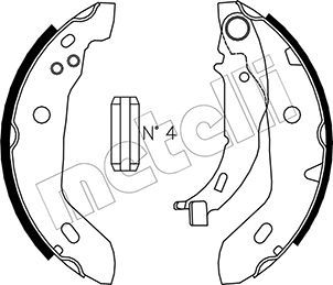 METELLI 53-0235 Brake Shoe Set