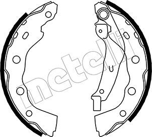 METELLI 53-0259 Brake Shoe Set