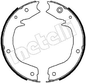 Brake Shoe Set, parking brake METELLI 53-0267