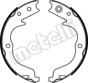 METELLI 53-0268 Brake Shoe Set, parking brake