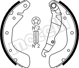 Brake Shoe Set METELLI 53-0309