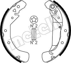 METELLI 53-0311 Brake Shoe Set