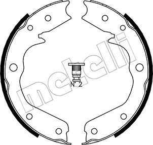 METELLI 53-0315 Brake Shoe Set, parking brake