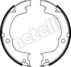 METELLI 53-0317 Brake Shoe Set, parking brake